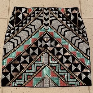 S Express Sequin Miniskirt